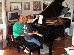 Dave with student